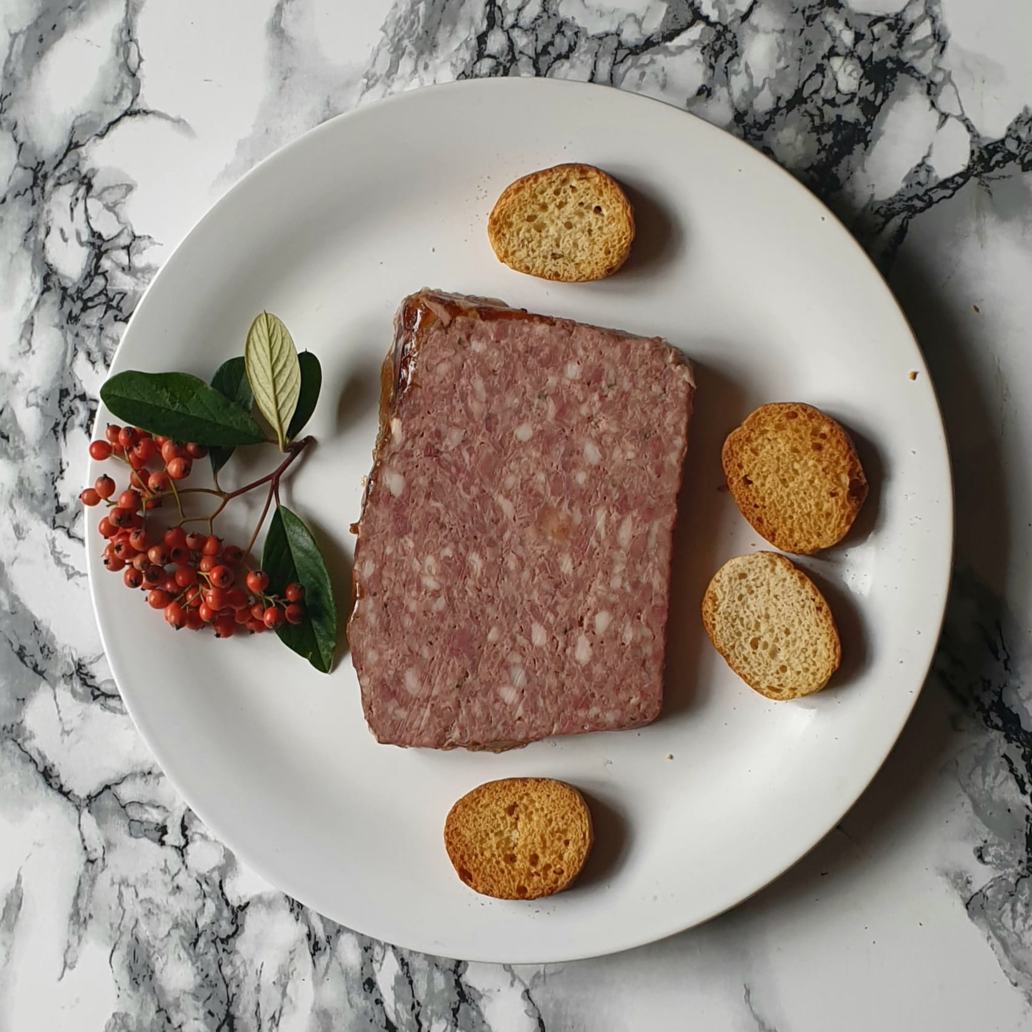 2 tranches de terrine de campagne - 2x210g - France