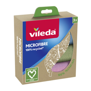 Vileda - Pack de 6 - Lavette MF recyclée x3