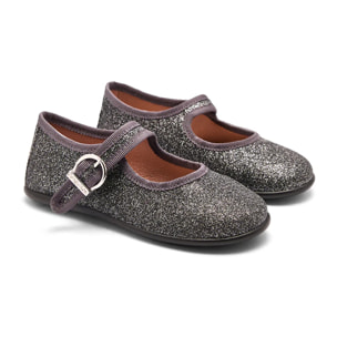 Mary Jane glitterate da bambina con chiusura a fibbia