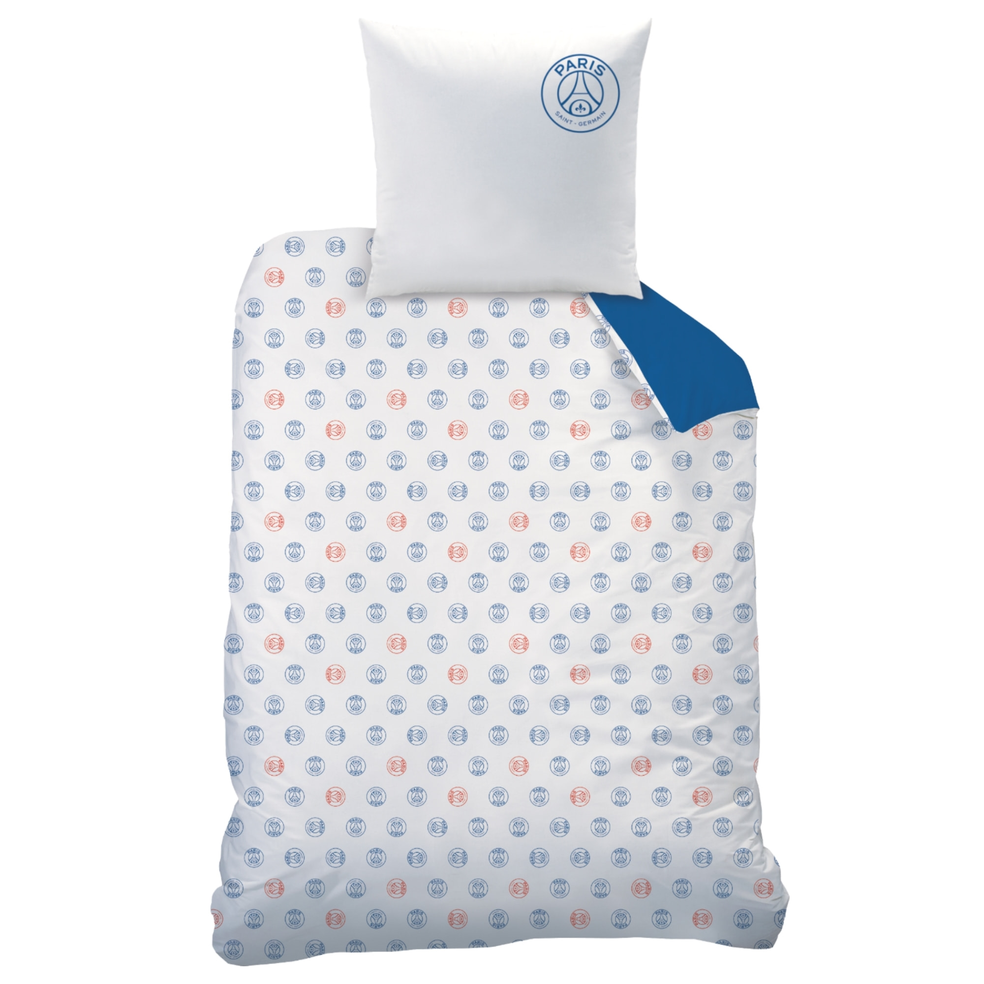 Parure de lit imprimée 100% coton, PSG CLASSIC