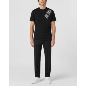 PHILIPP PLEIN Camiseta de cuello redondo y manga corta SKULL