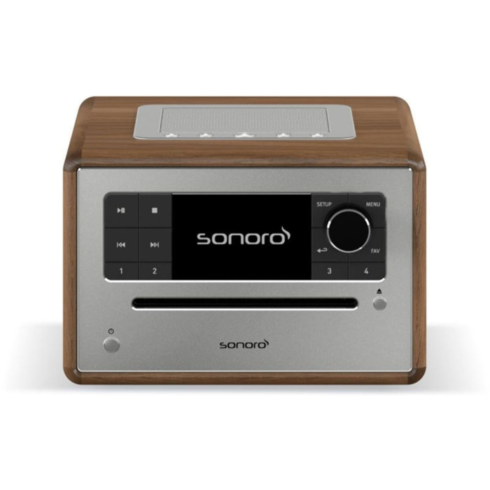 Chaîne HiFi SONORO ELITE Noyer-Argent