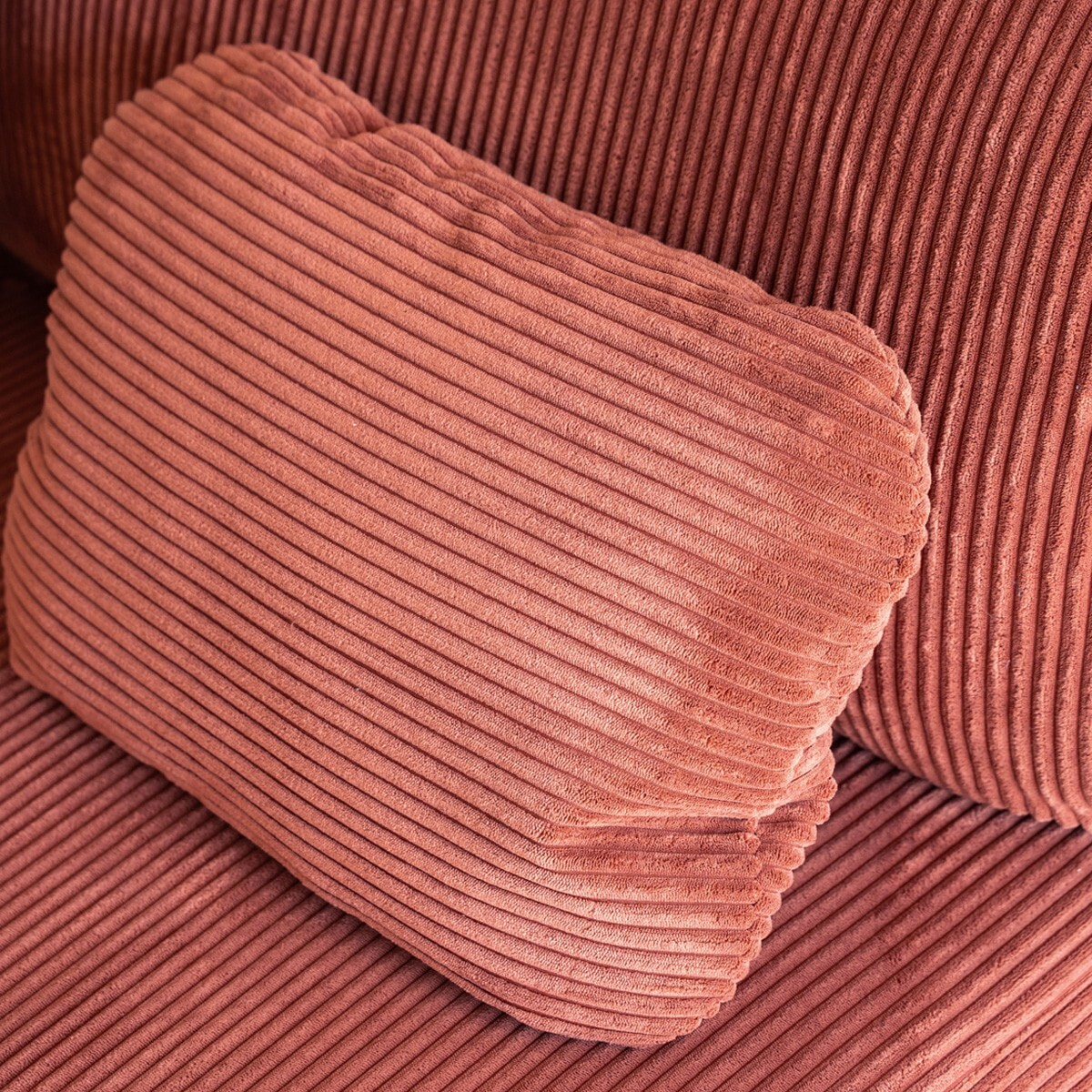 Canapé convertible 3 places avec coffre en velours côtelé - GEMMA