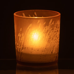 J-Line photophore Herbe - verre - beige - small - 4 pcs