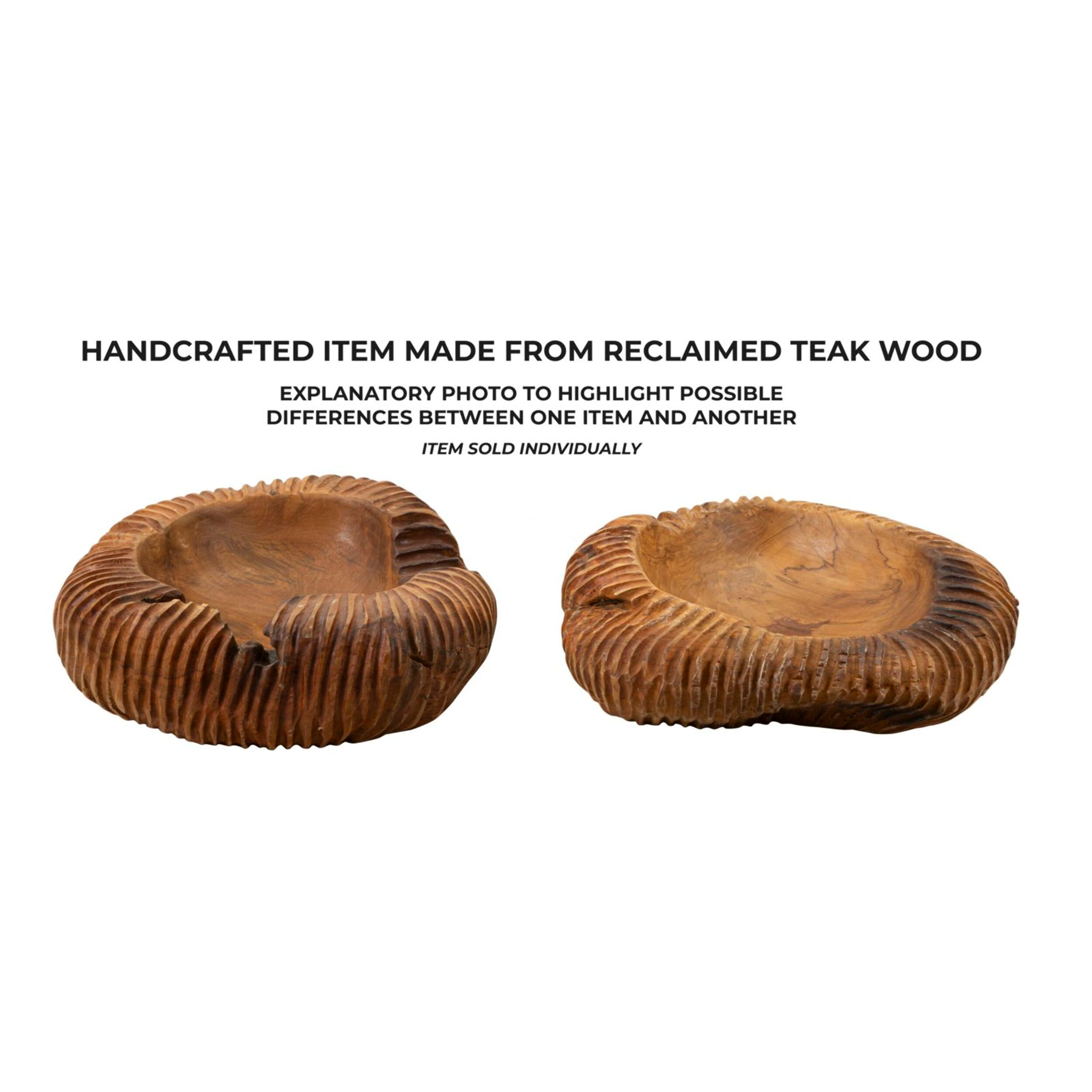 S/TASCHE GARIT IN TEAK RIC. CM 37X40X16 (PEZZI UNICI - NON RIP. IN SERIE)