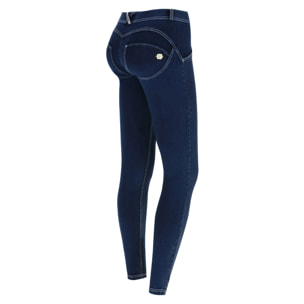 Pantalone WR.UP® skinny vita e lunghezza regular in jersey effetto denim