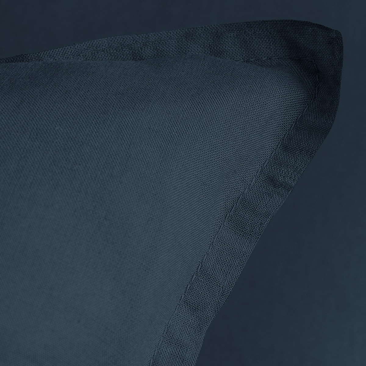 Set de 2 taies d'oreiller unies à volant, COTON LAVÉ