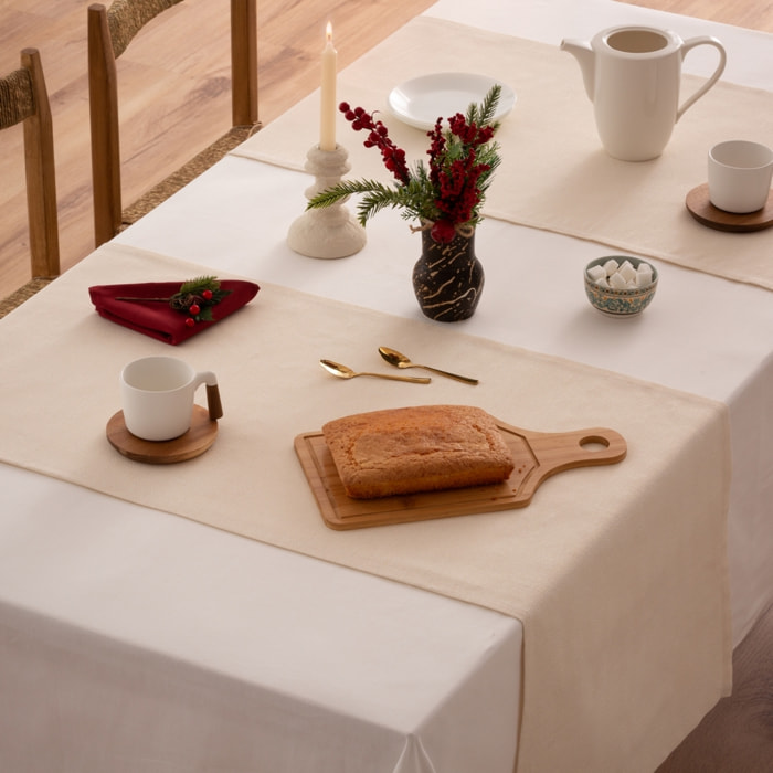 Camino de mesa EVOLET BEIGE-ORO