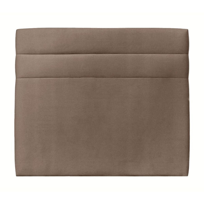 Tete de lit Bandes Horizontales Velours - Rembourrée A poser