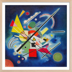 Poster Bleu de Ciel - Wassily Kandinsky Affiche + cadre en bois - Chêne