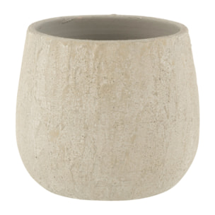 J-Line cache-pot Spikkel - céramique - gris - medium - Ø 14.8 cm
