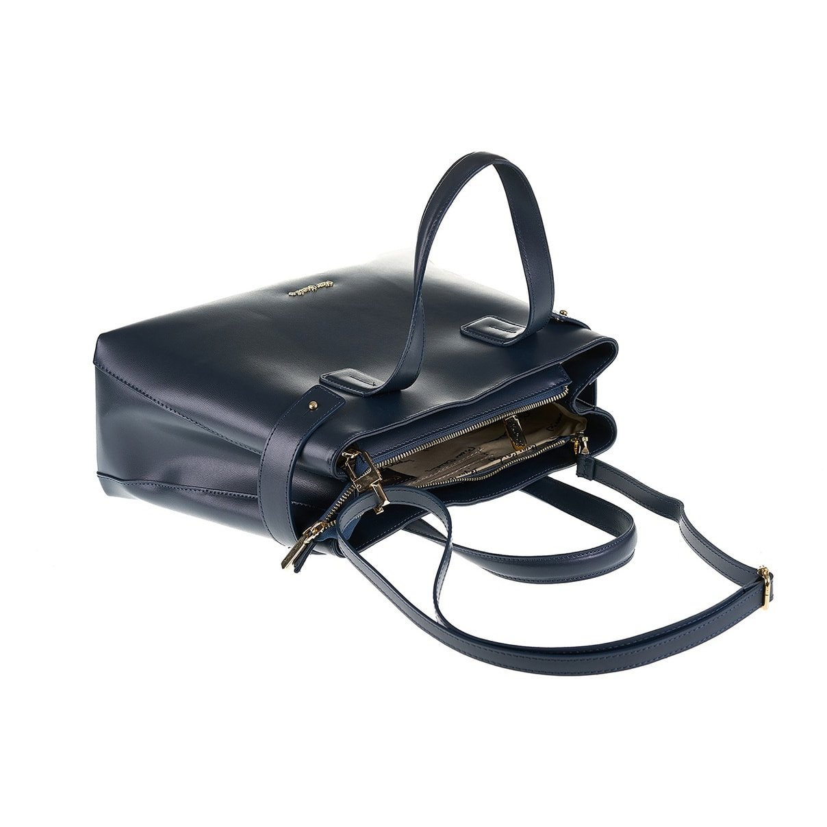 Borsa a mano da donna Made in Italy - Modello Emberly Nova - 100% pelle - 35.0 x 25.5 x 14.0 cm