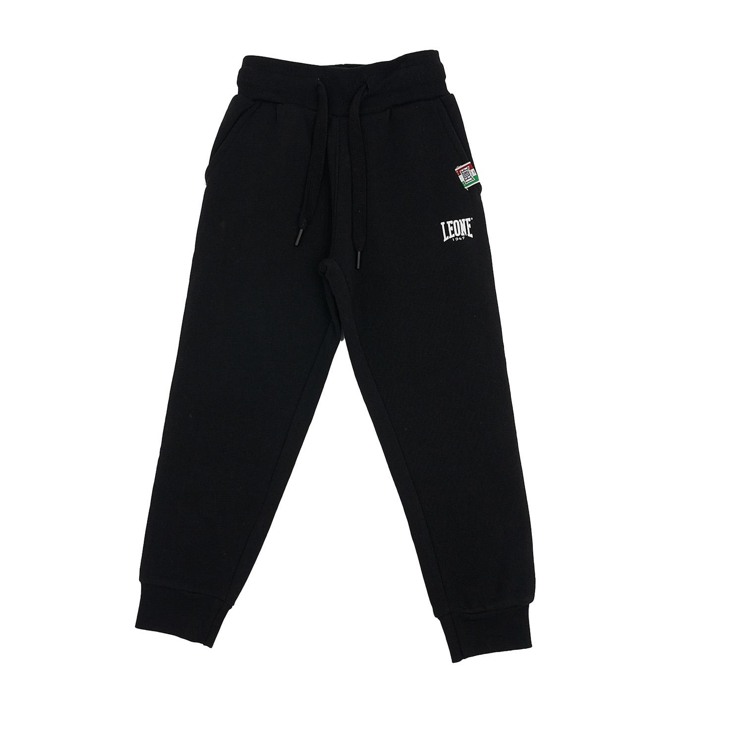 Pantalón de niño de felpa con pequeño logo Basic