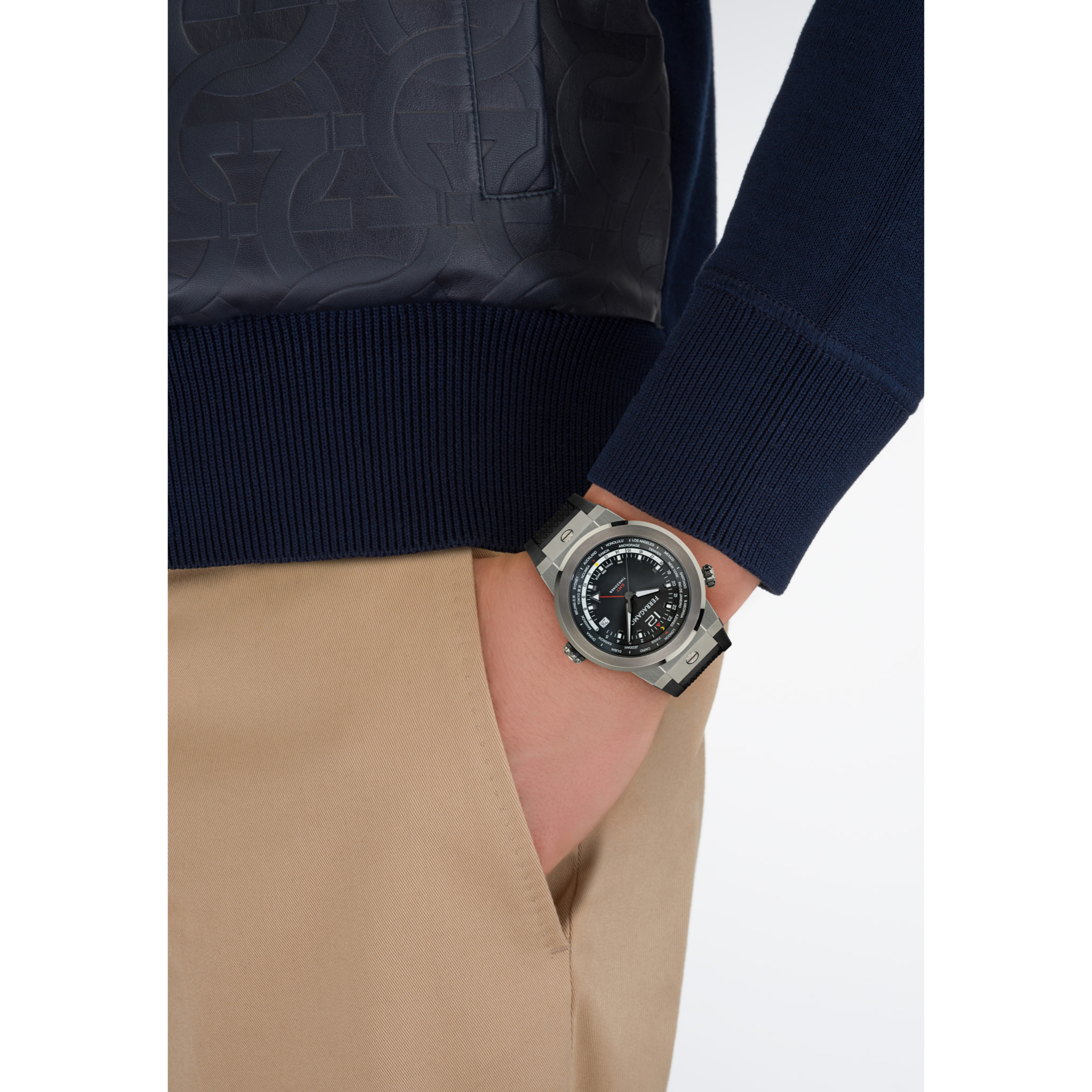 Ferragamo Reloj Analógico De Cuarzo Ferragamo Duo