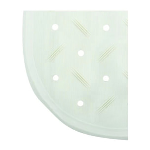 MSV Tapis Fond de douche antidérapant Caoutchouc CLASS 54x54cm Blanc