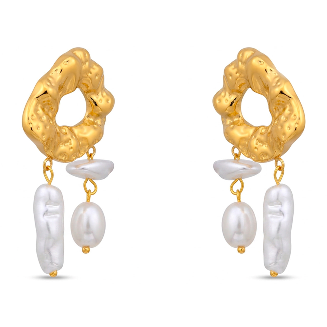 Pendientes Dehan acabado oro amarillo 18k