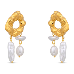 Pendientes Dehan acabado oro amarillo 18k