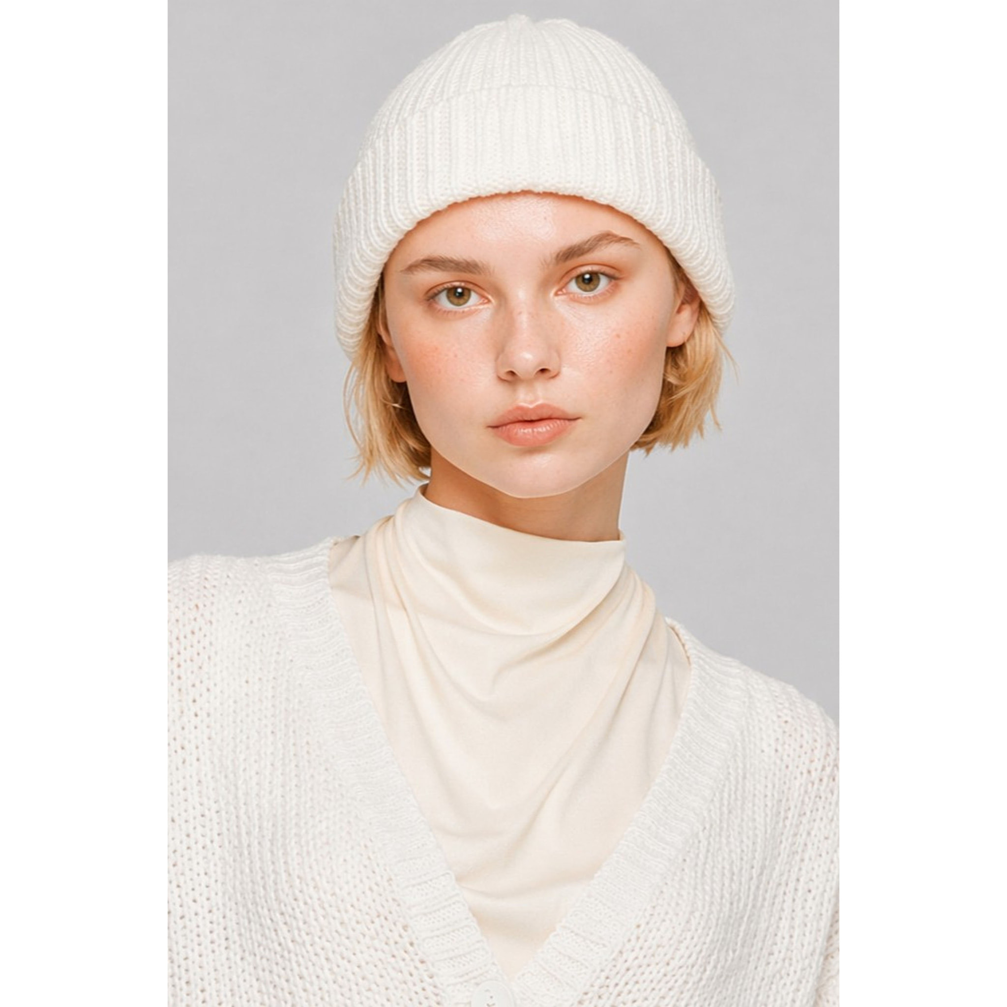 Kocca - Berretto da donna a coste in viscosa, lana e cashmere Donna