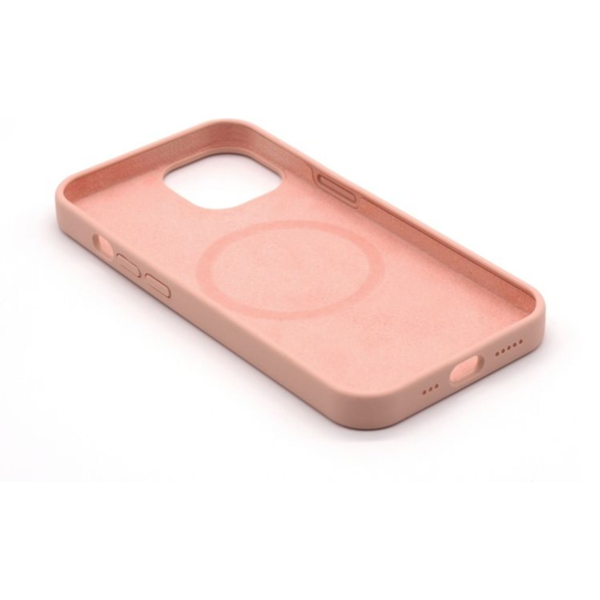 Coque CASYX iPhone 14 Pro Max silicone Rose Mag