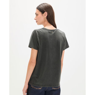 Maglietta con stampa leopardata LOVE LOLA