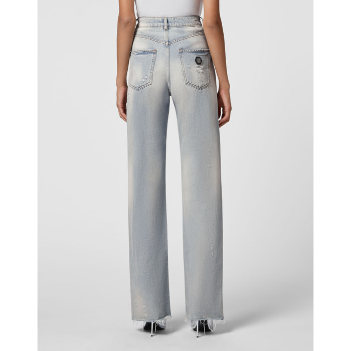 PHILIPP PLEIN Vaqueros de pata ancha