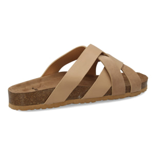 Sandalia para hombre con tiras cruzadas.