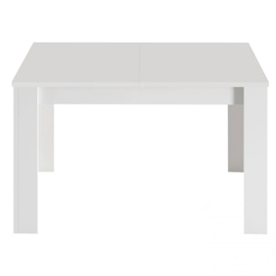 Mesa de comedor extensible Kendra 123 Blanco Artik (Blanco Mate)