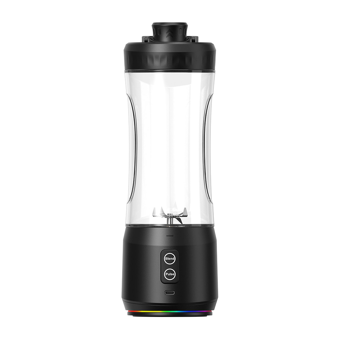 Batidora portátil A11-2.0 de 600 ml con potente motor de 240W, batería de alta capacidad de 6000mAh y sistema de rotación bidireccional. Con luces LED.