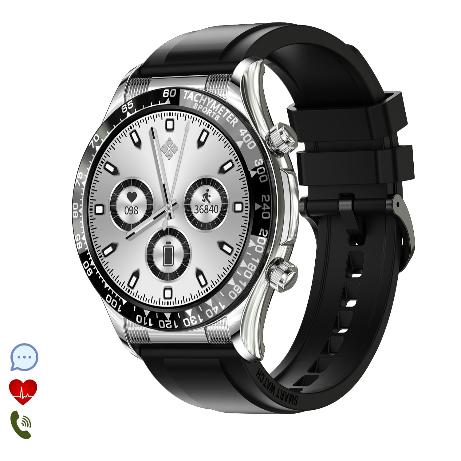 Smartwatch E18 Pro con misuratore di pressione sanguigna e O2. 15 modalità sportive, NFC.