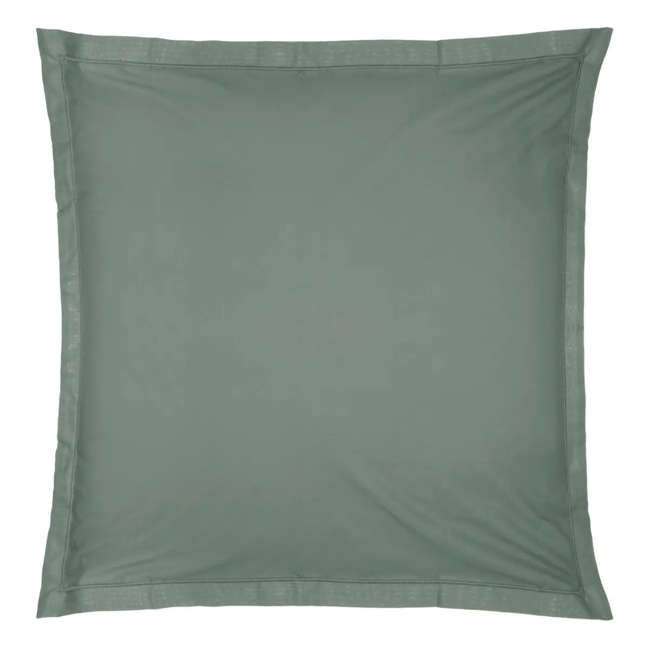 Taie d'oreiller "Carina" coton vert céladon 63x63cm