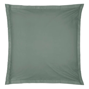 Taie d'oreiller "Carina" coton vert céladon 63x63cm