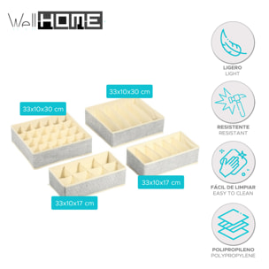 Caja plegable 32x32x12cm en color Gris