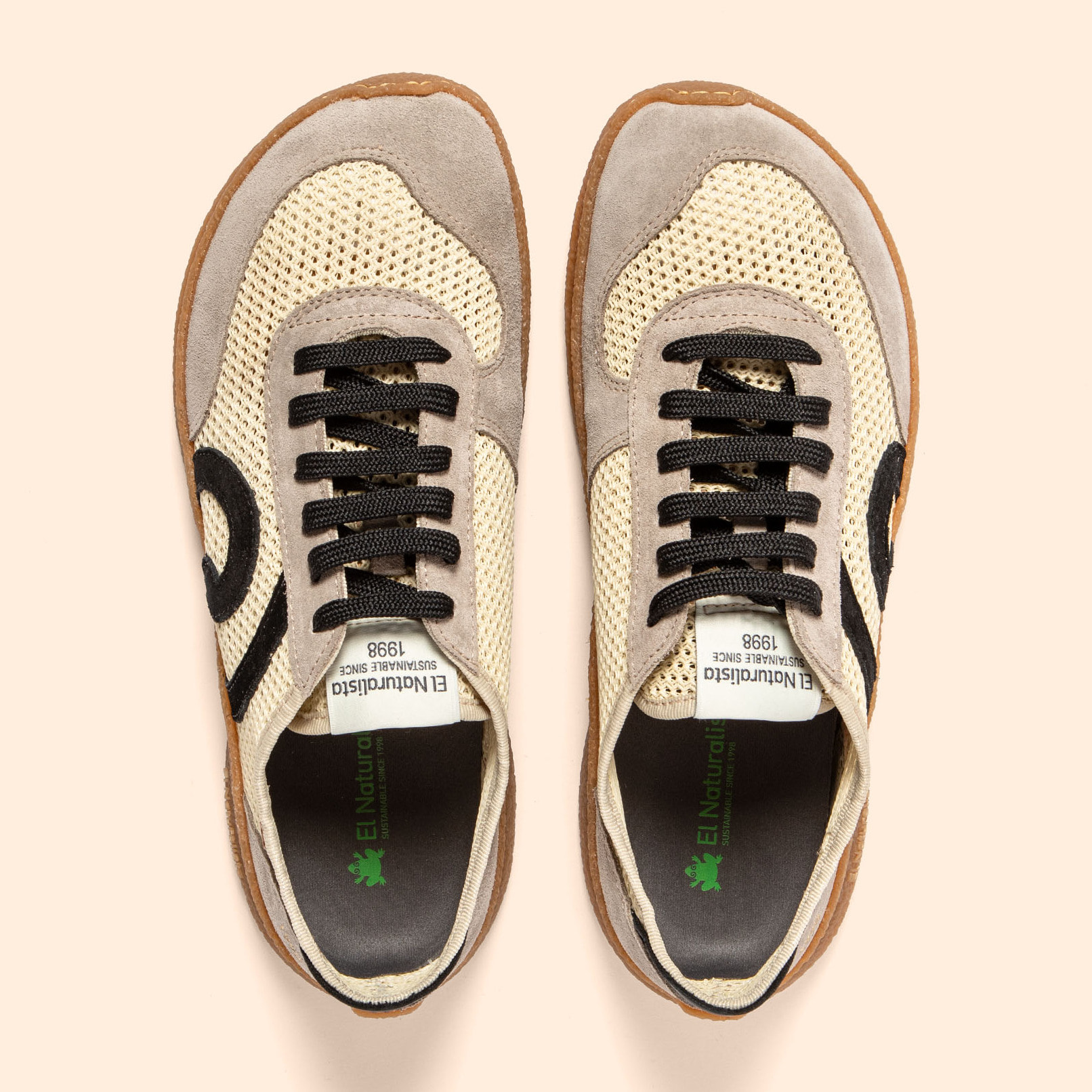 Zapatos N5435C MULTI MATERIAL TRIGO/OROEL color Trigo