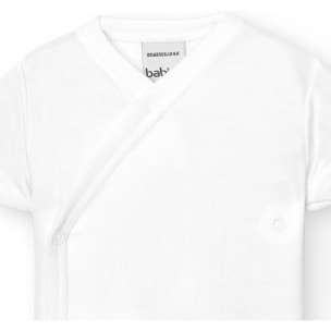 Body cruzado bebé manga corta bambú