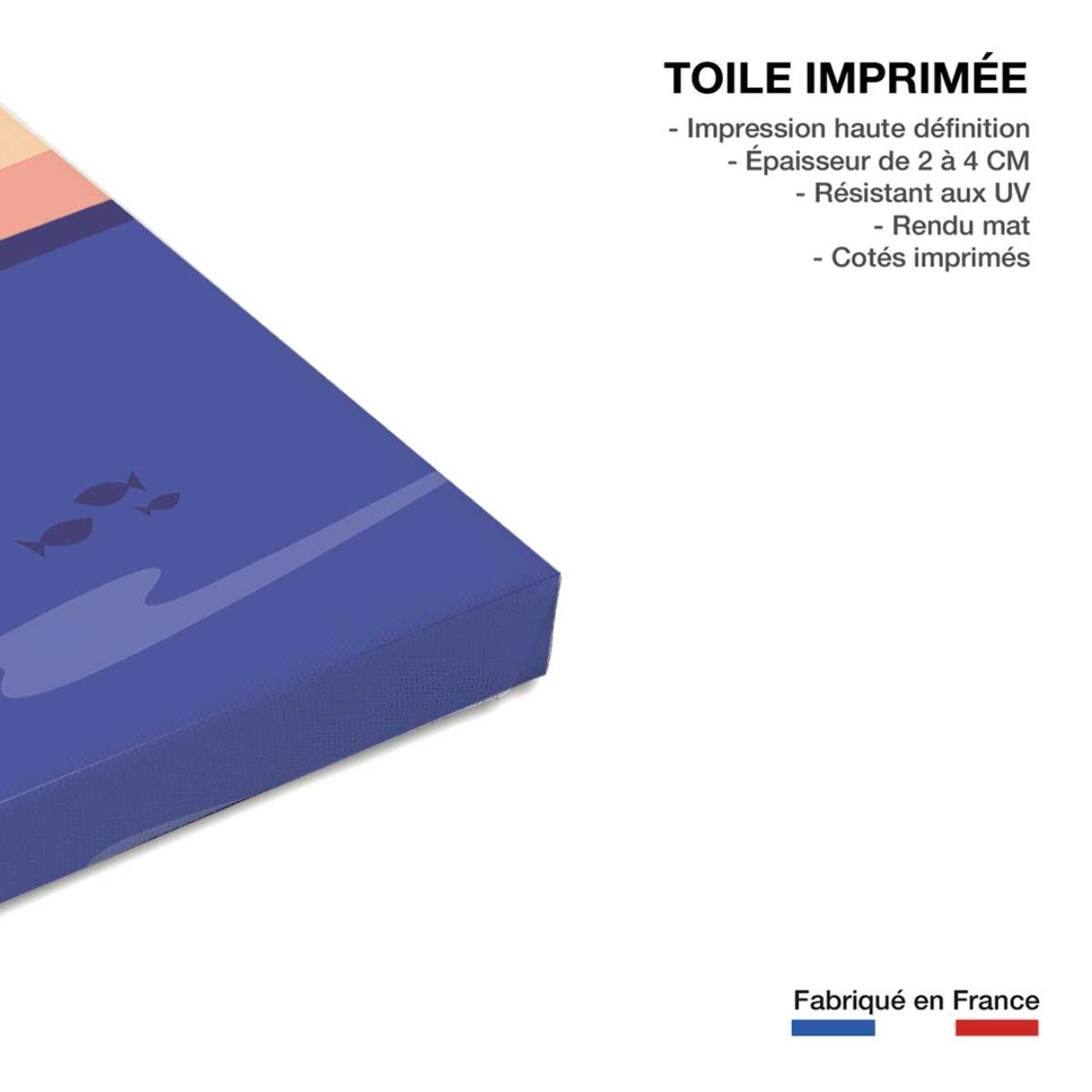 Tableau de provence cassis côte d'azur  Toile imprimée