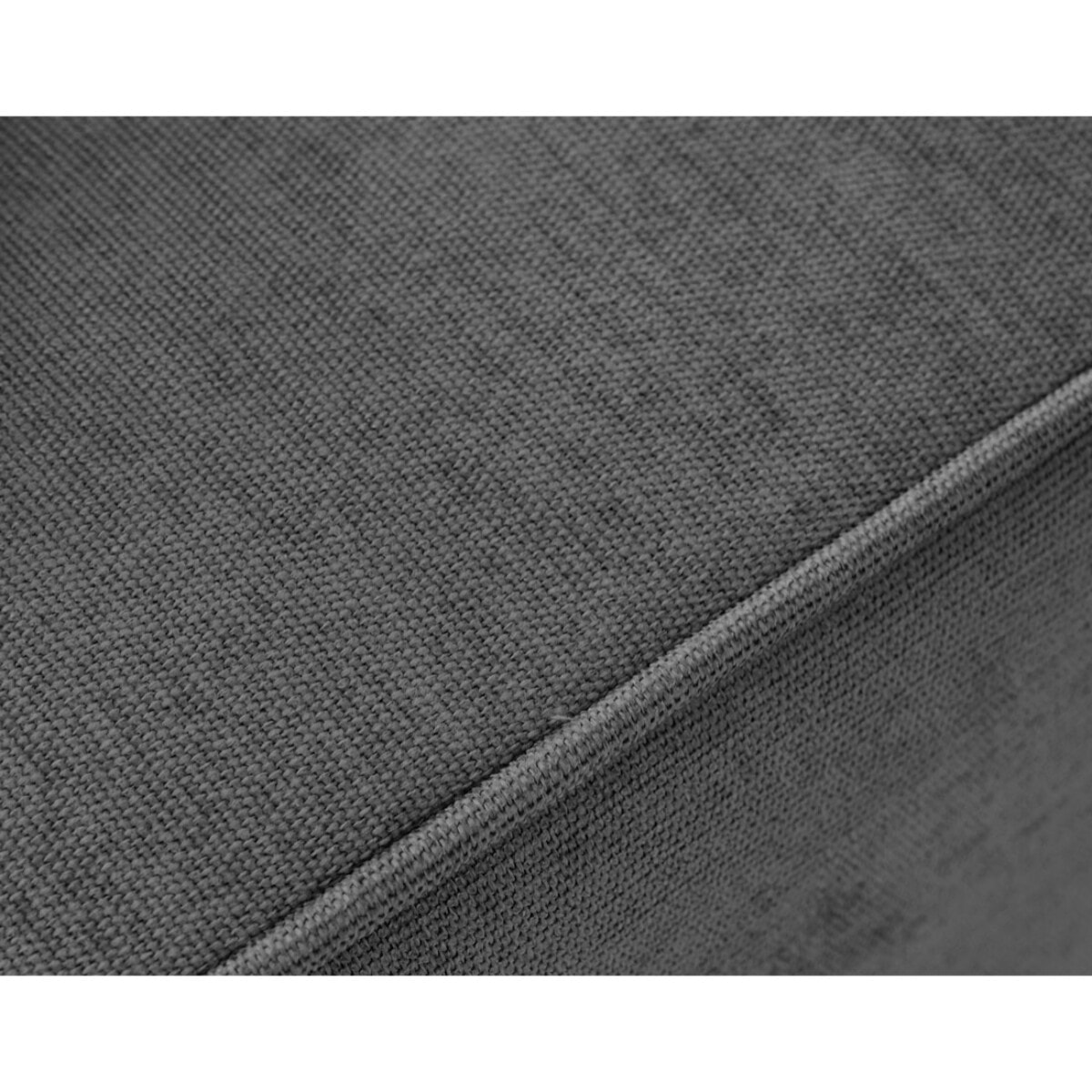 Topaze - canapé panoramique - 7 places - convertible avec coffre - en tissu - Gris foncé