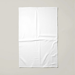 Lot de 2 torchons de cuisine 100% coton Blanc chimique