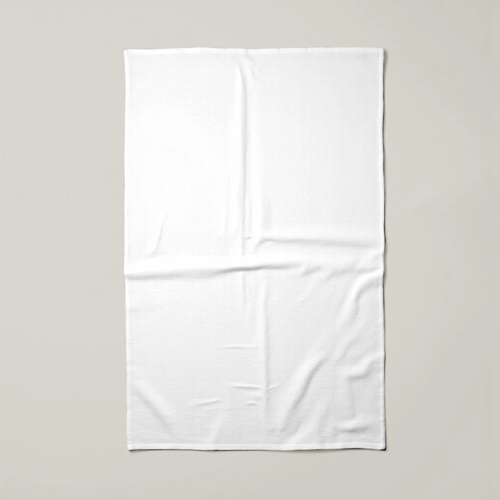 Lot de 2 torchons de cuisine 100% coton Blanc chimique