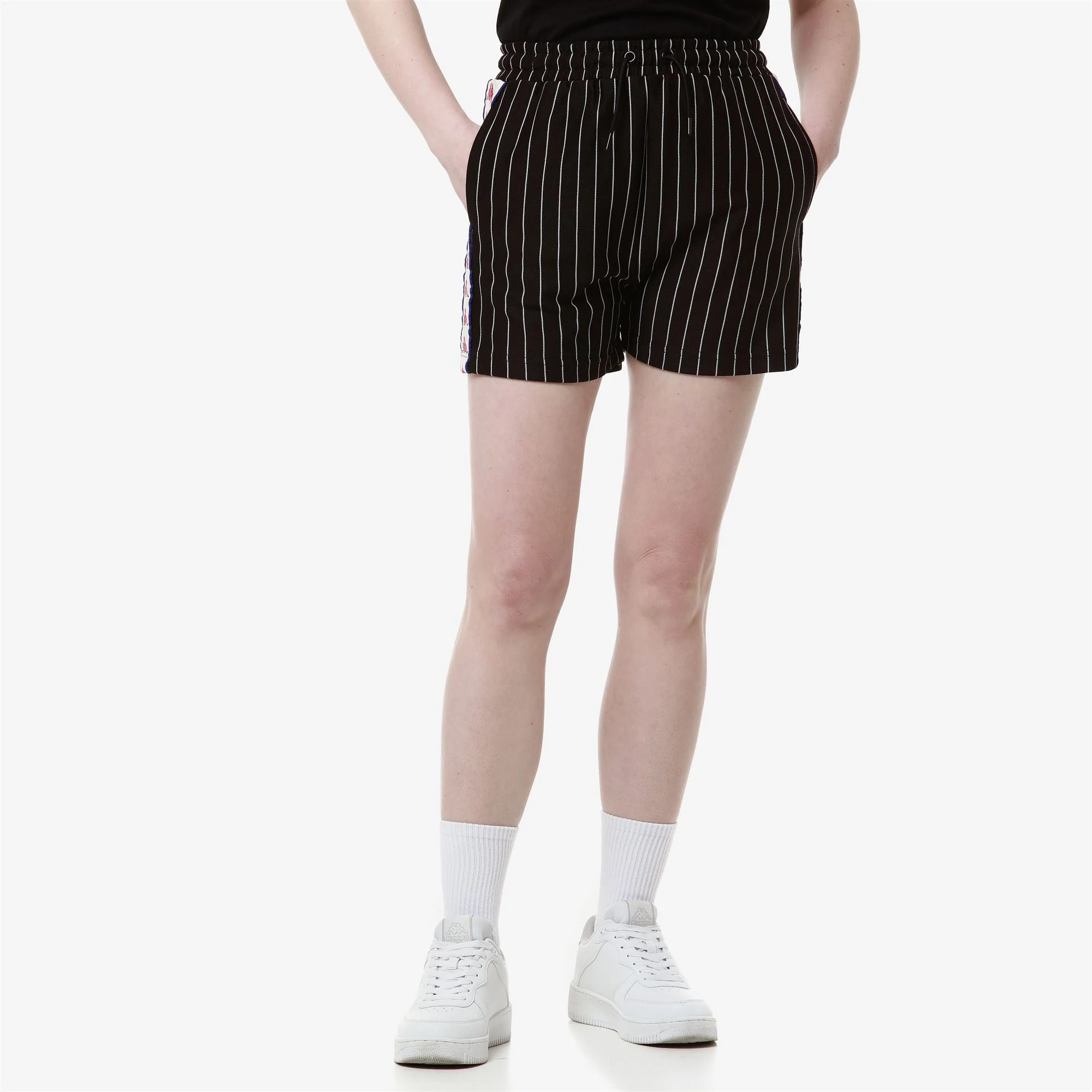 Kappa - Pantaloncini Donna Nero - 222 BANDA LORA