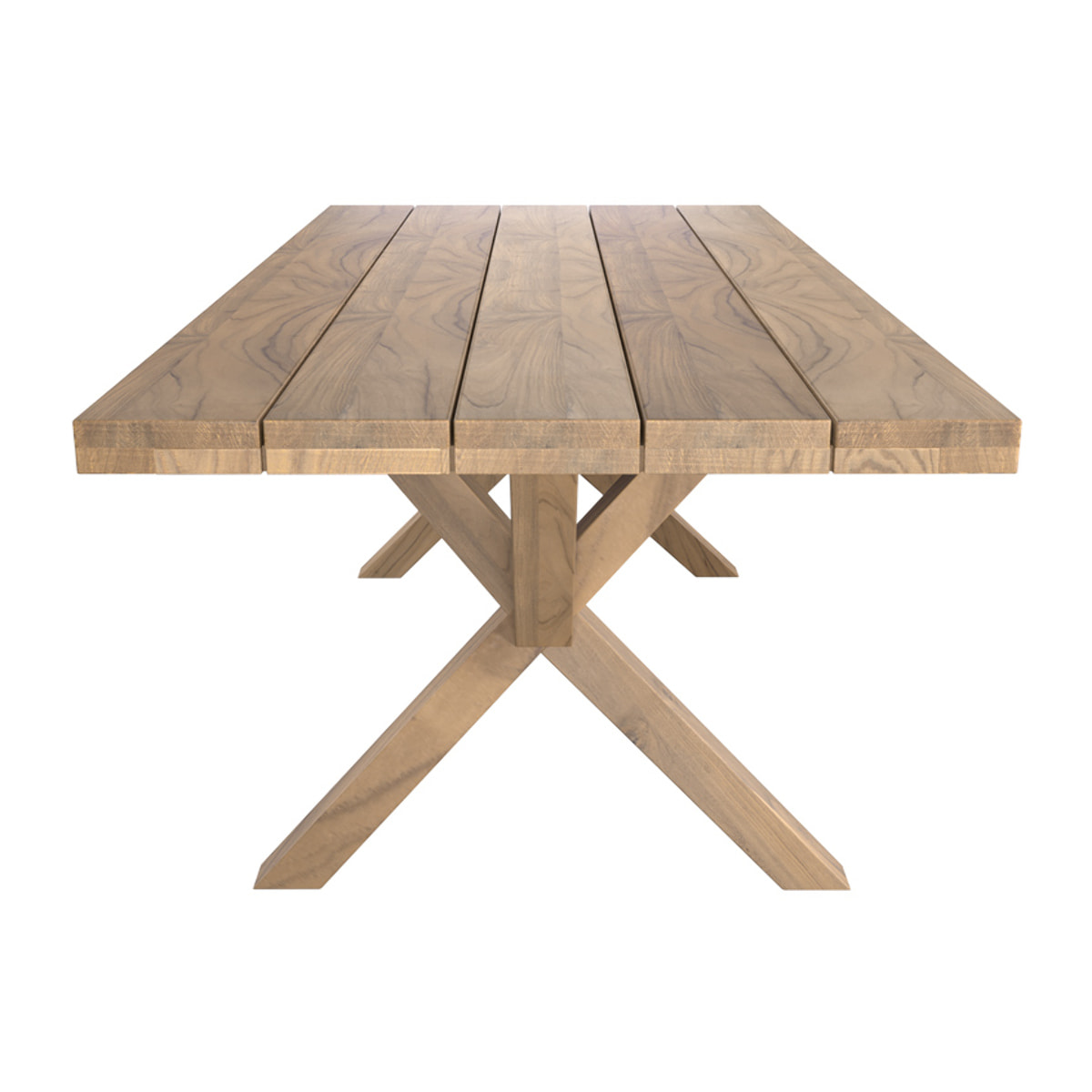 Table de jardin 240 cm en bois de teck massif - Soraya