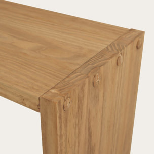 Bureau Bitam -bois massif d'araucaria-couleur lixa 120 x 75 x 35 cm