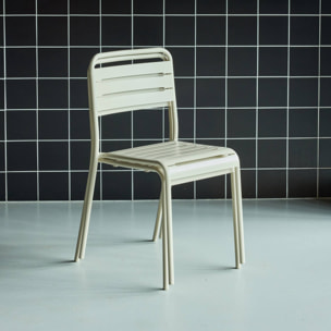Chaise de jardin acier (lot de 2) AMÉLIA