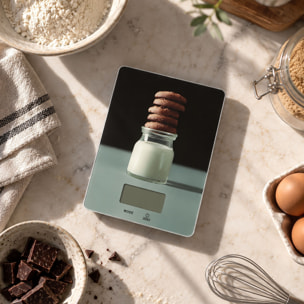 Balance de cuisine électronique avec décor biscuits