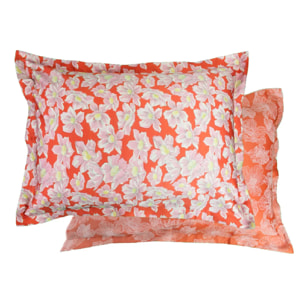 Taie d'oreiller Anemone corail