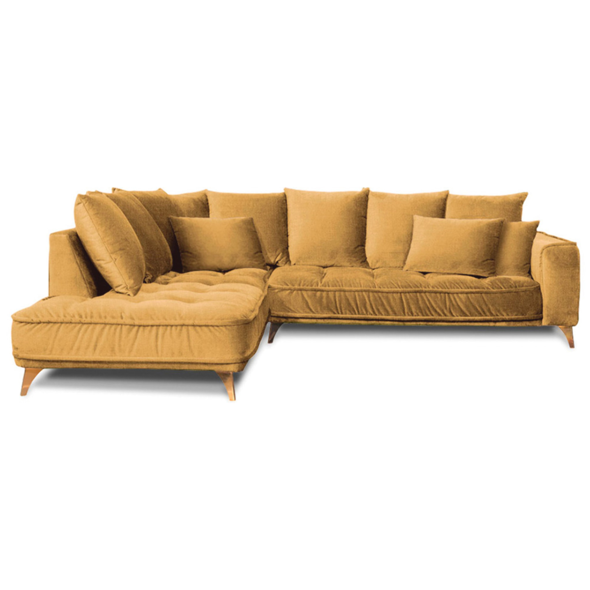 Canapé d'Angle Gauche Tissu Altamo, 4 Places, Housse Déhoussable, Style Scandinave
