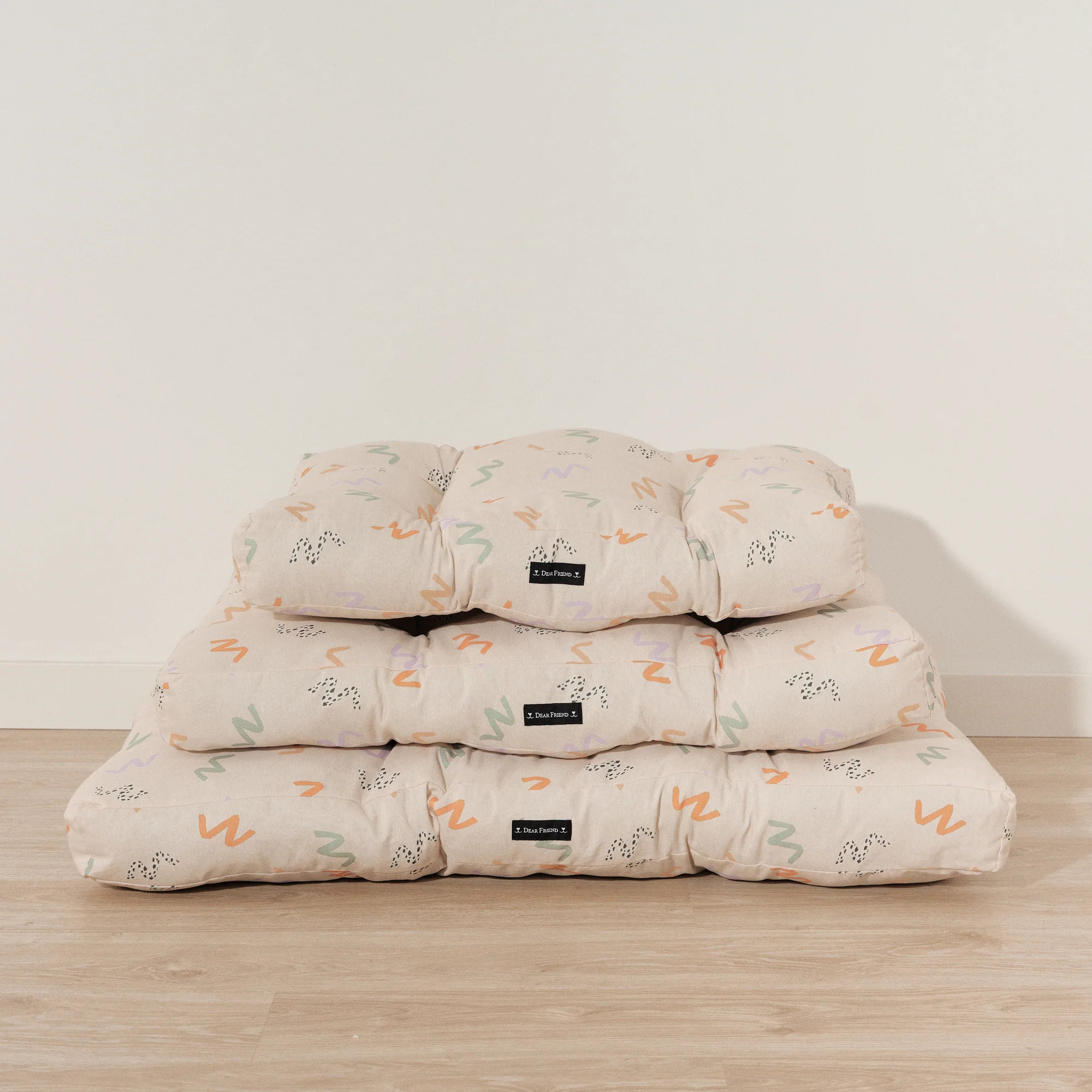 Lit épais et rembourré pour chiens et chats, 100 % coton anti-taches, pour animaux 0120-201