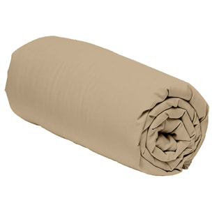 Drap housse 2 personnes percale de coton lin