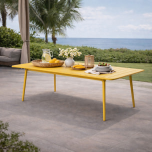 Table de jardin 8-10 places 200cm jaune EVORA