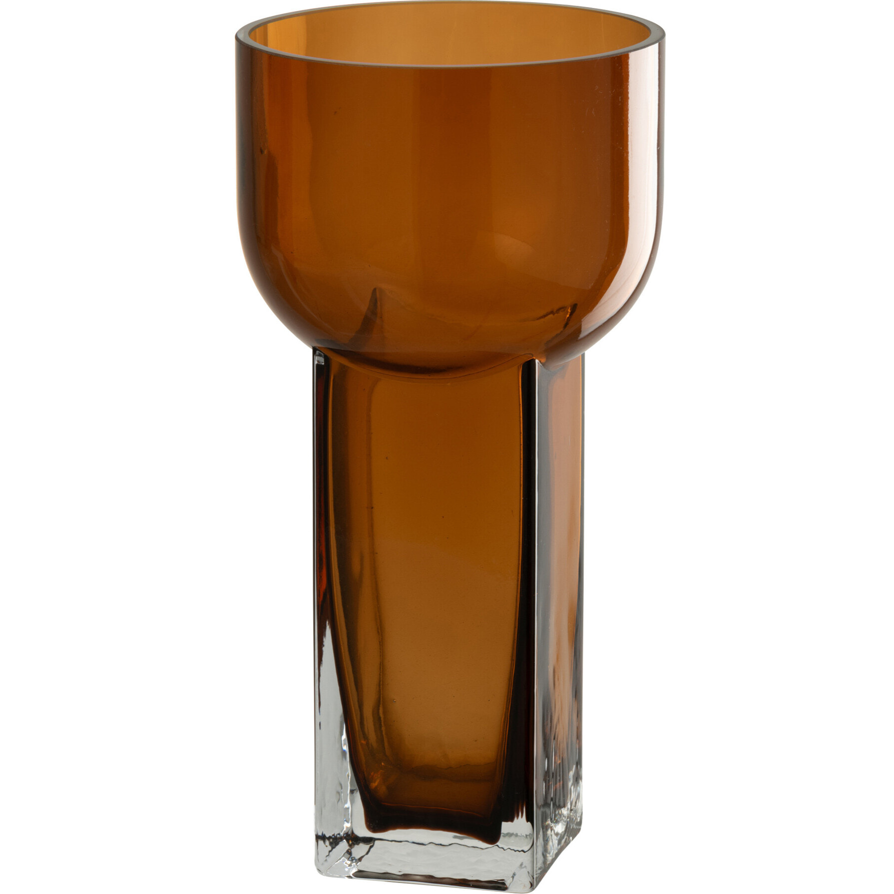 J-Line vase Carol - verre - brun - medium