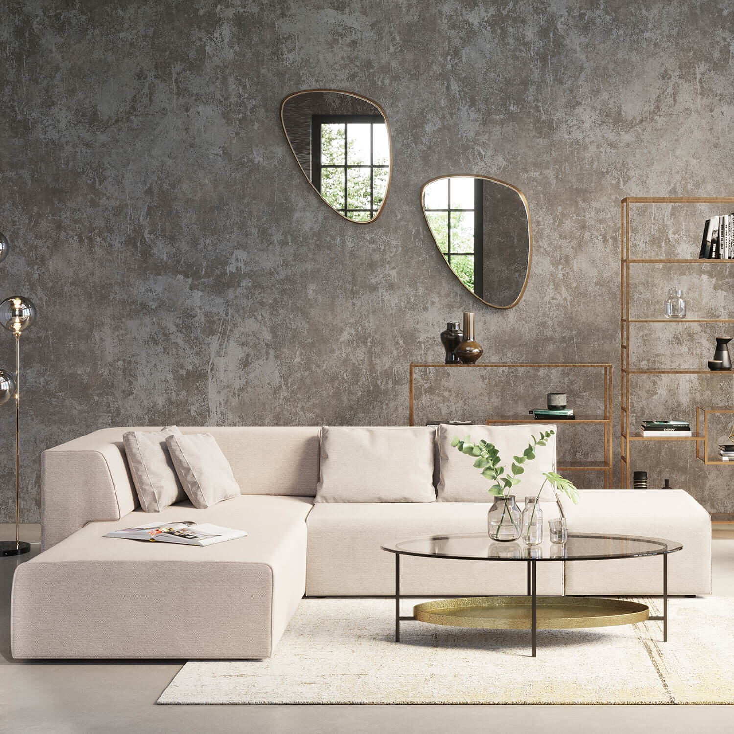 Angle de canapé Infinity crème Kare Design